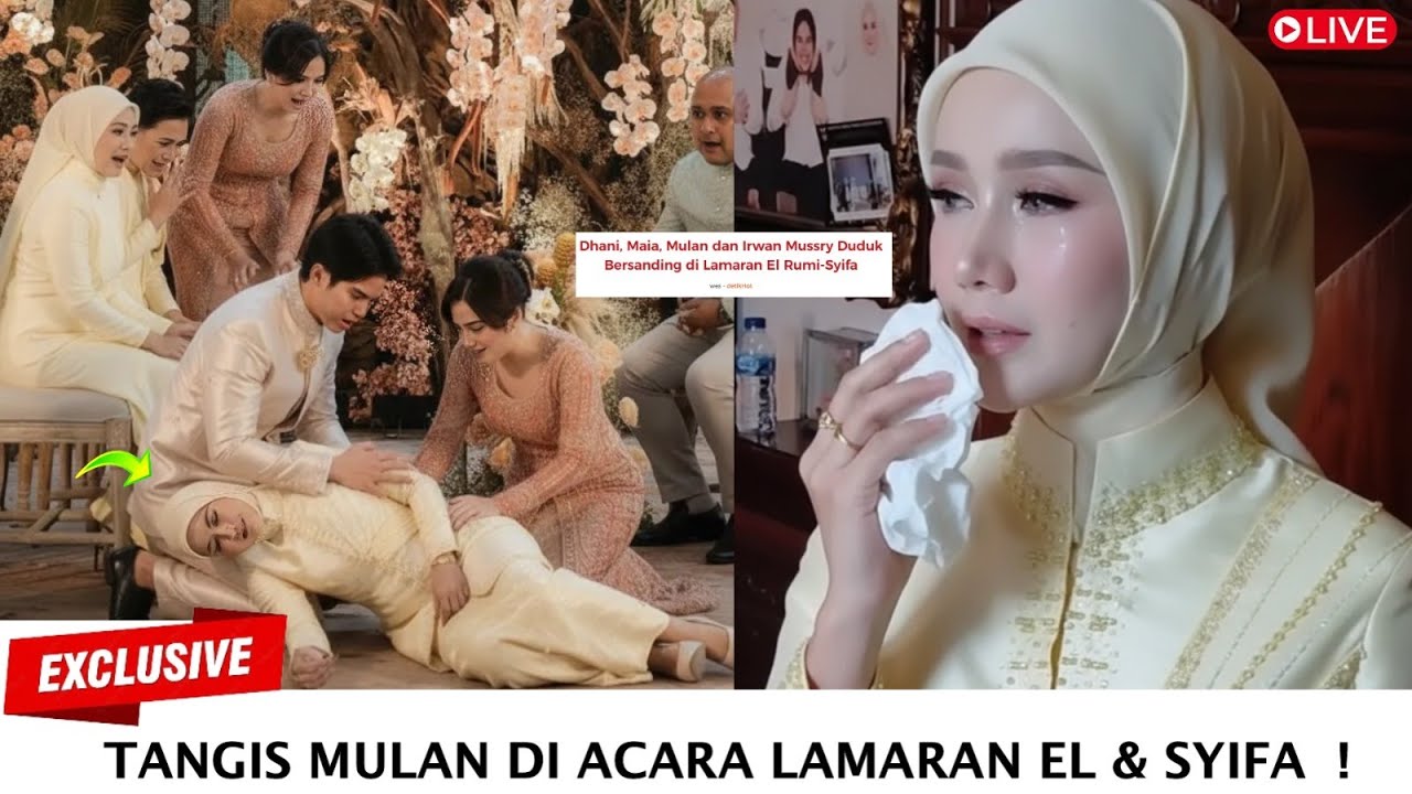 TERUNGKAP! Ini Alasan Mulan Menangis dan Tak Sanggup Menatap Maia Estianty Acara Lamaran El & syifa