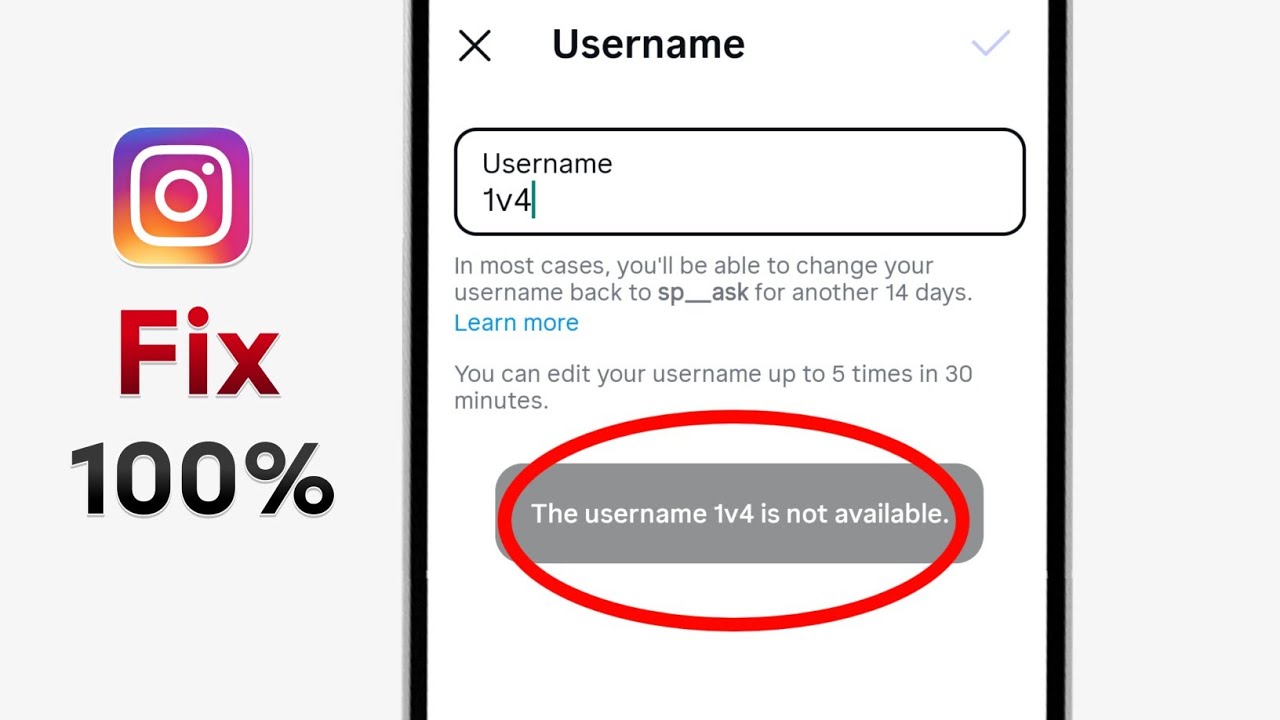 Fix Instagram The username is not available Problem 2026 | Instagram Username Not Available Problem