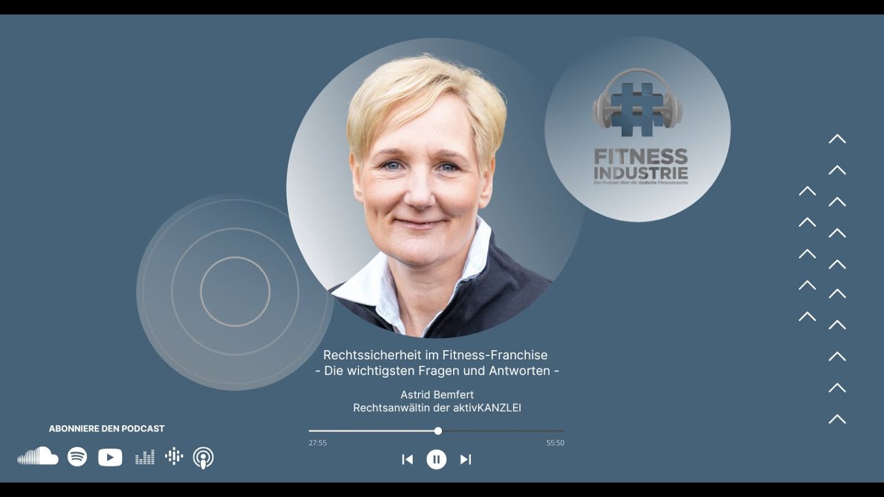 Folge 162 - Rechtssicherheit im Fitness-Franchise  - Die wichtigsten Fragen und Antworten