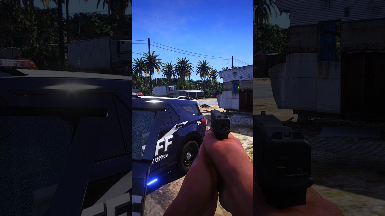 Impersonator officer he is shooting on sheriff officer #lspdfr