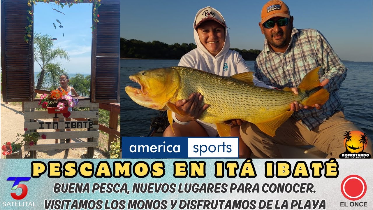 Disfrutando de la pesca en Itá Ibaté junto a Cristian Cuenca