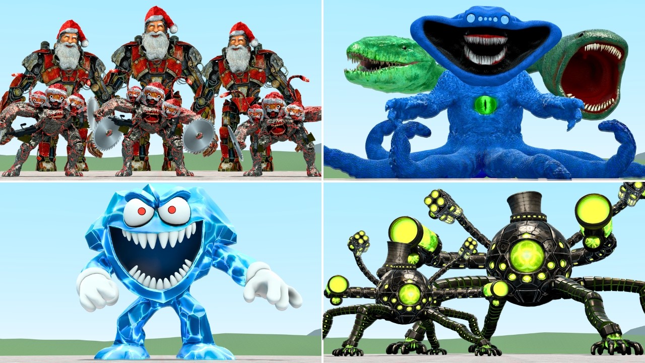 Playing as All Boss Omnidroid & Goo Goo Ga Ga Titan & Sea Monster & Shapes Dimond in Garry's Mod