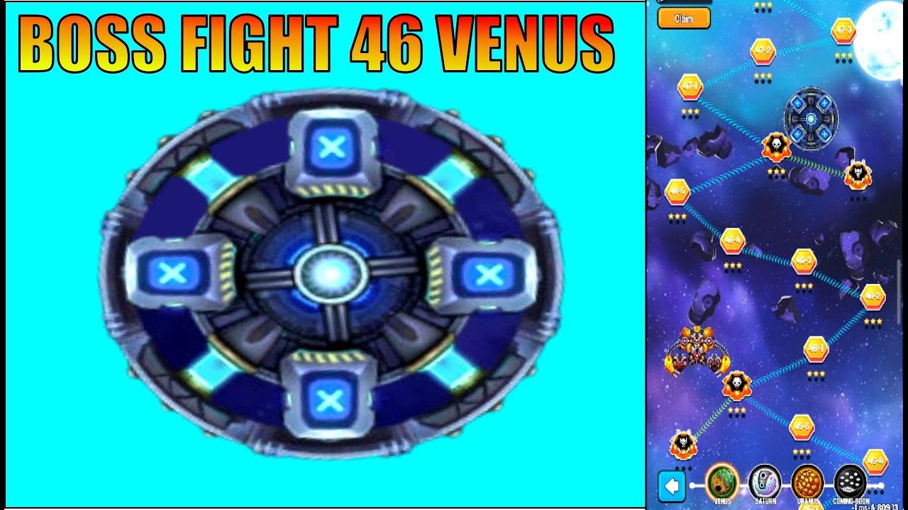 Space Shooter Boss Fight 46  Galaxy Attack ( Campain Venus ) By World Bosses