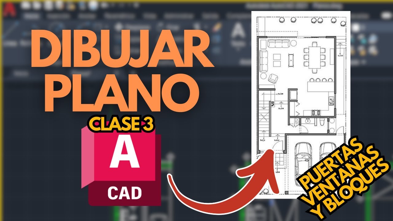 Como dibujar un plano en AutoCAD | Paso a paso | Parte 3