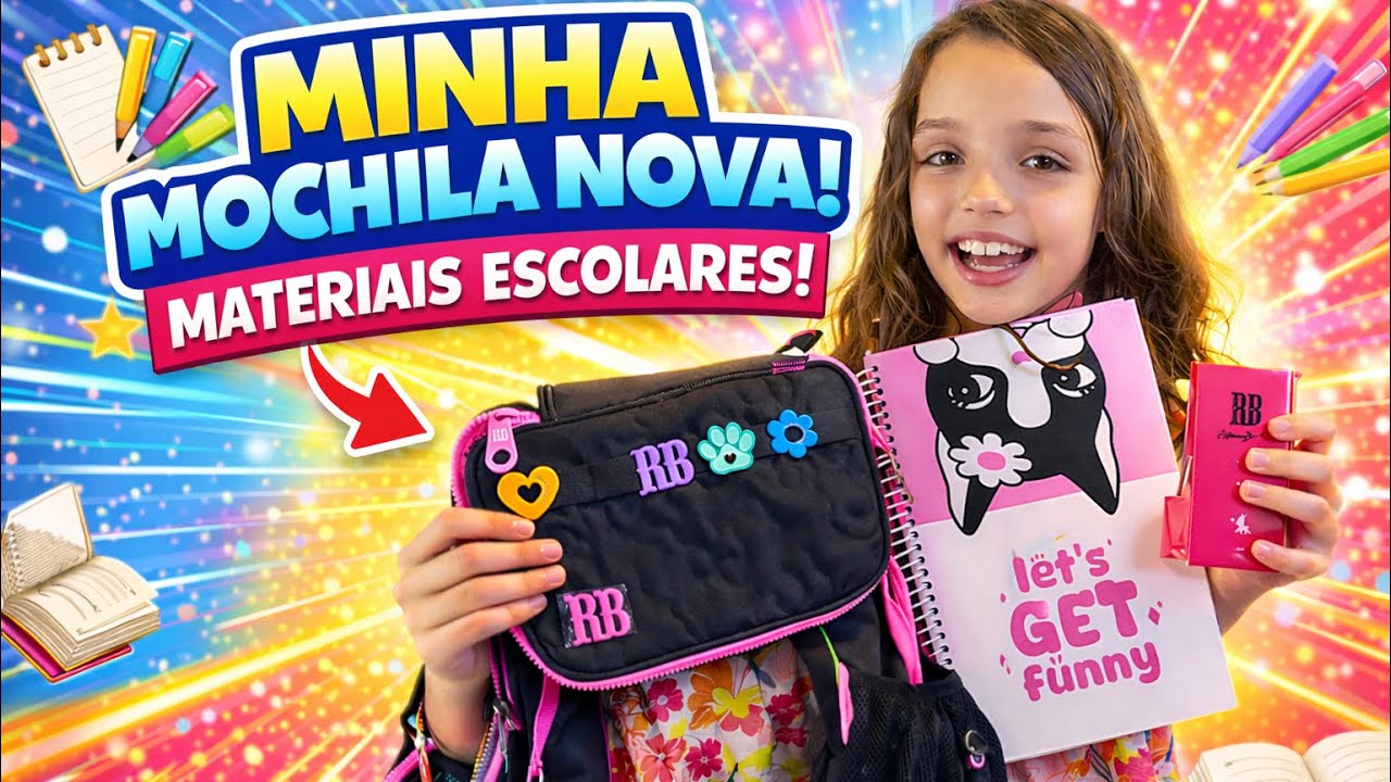 VOLTA ÀS AULAS 2026 🎒 Olha tudo que tem na minha mochila nova