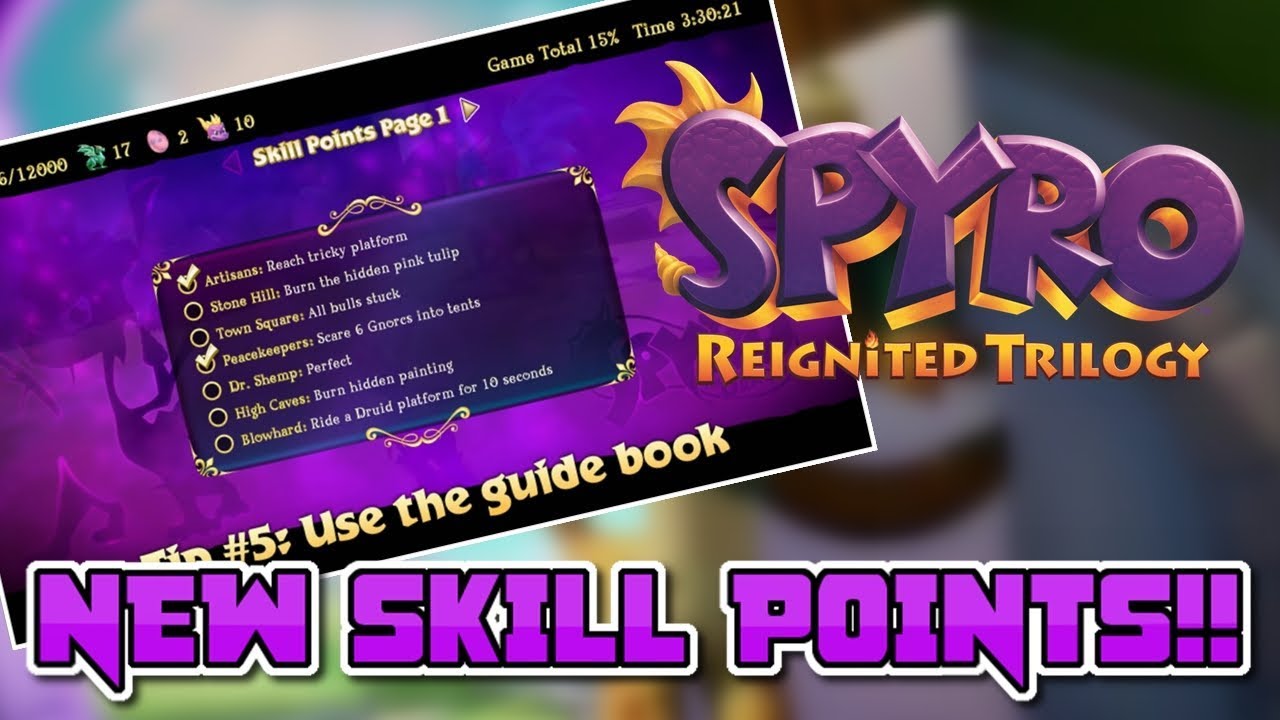SKILL POINTS IN SPYRO 1!! Spyro Reignited Trilogy