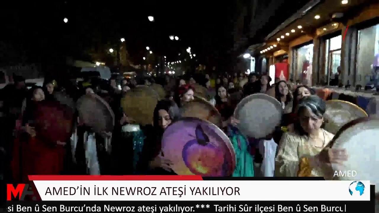 AMED’İN İLK NEWROZ ATEŞİ YAKILIYOR