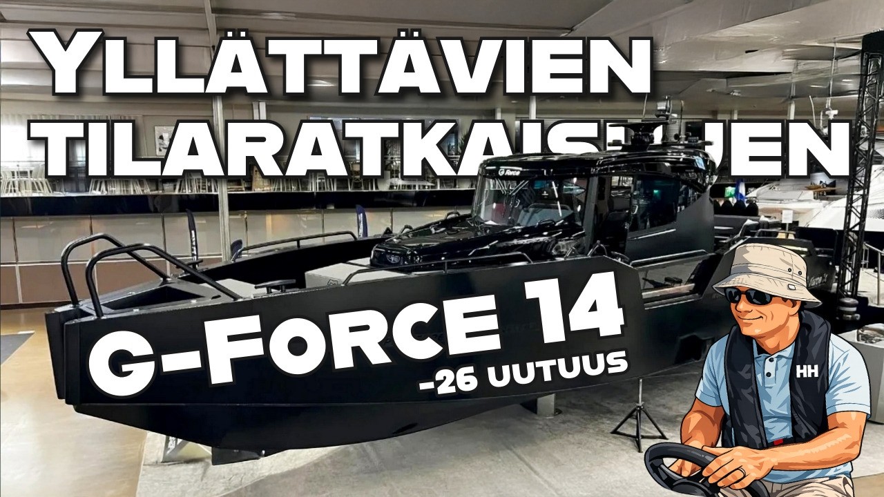 Yllättävien tilaratkaisujen ympärikäveltävä! - Uutuusvene G-Force 14 esittely