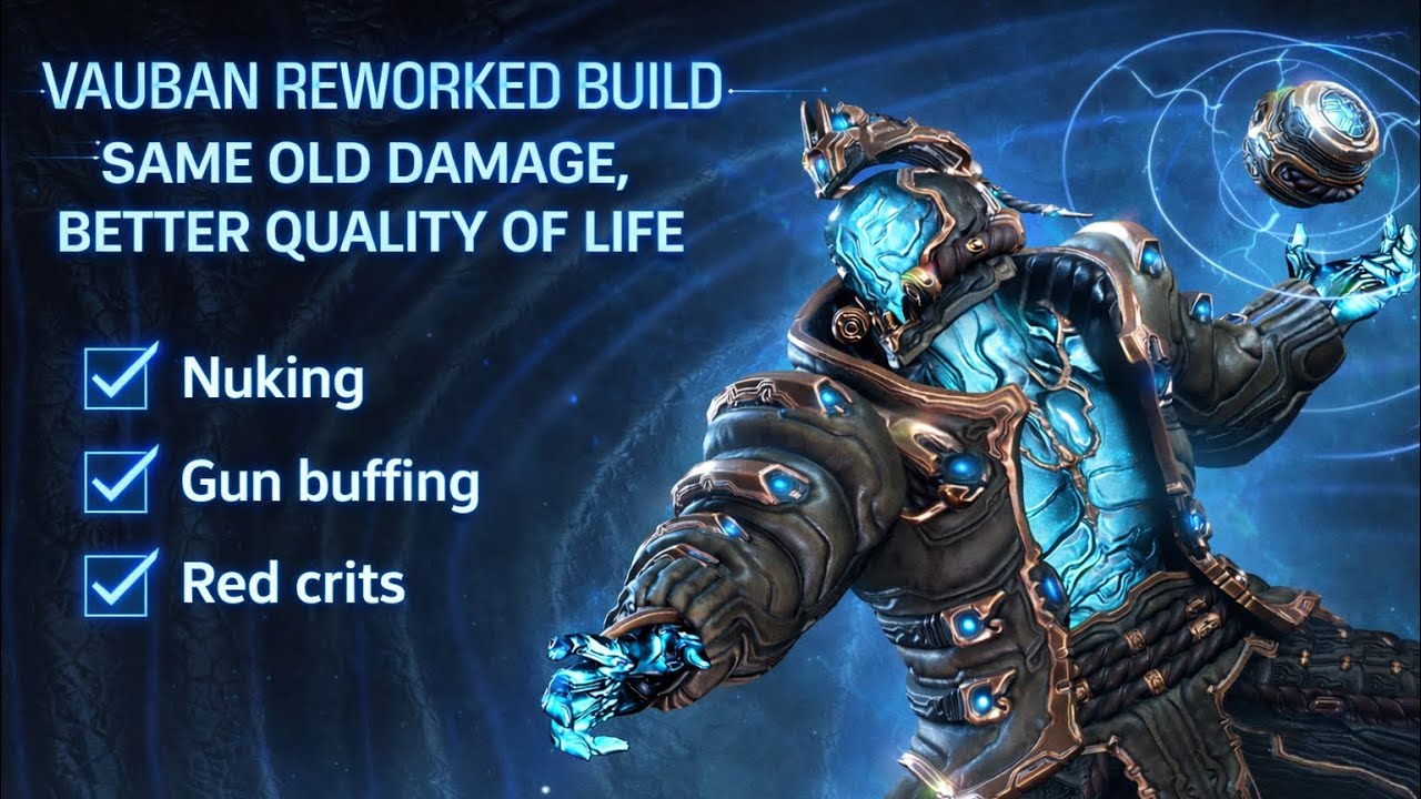 Warframe - Vauban reworked | SP Cascade Build | Weapon Ability nuking