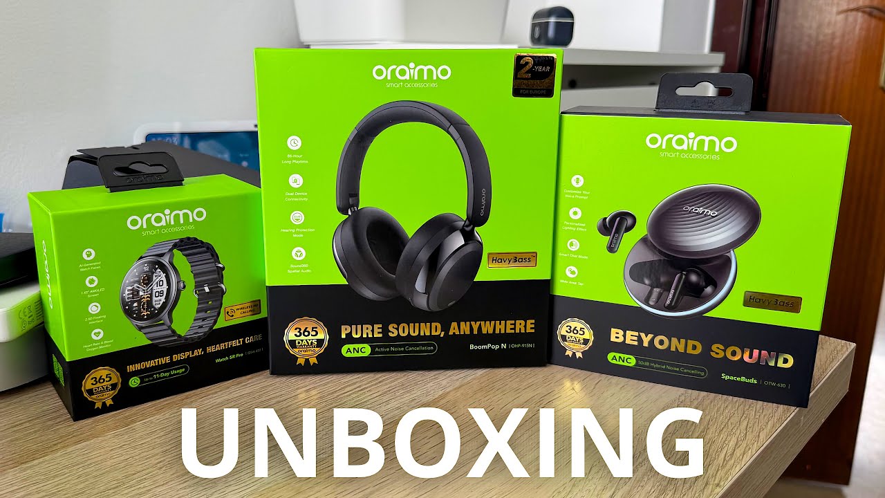 Oraimo SpaceBuds, BoomPop N y Watch 5R Pro UNBOXING y Primeras impresiones 🔥 Marca muy RECOMENDABLE