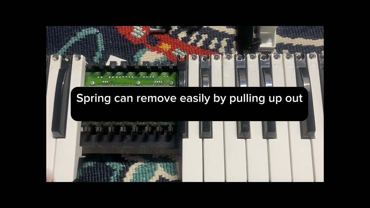 Repairing sticky piano keyboard/korg x5d out of tune. 