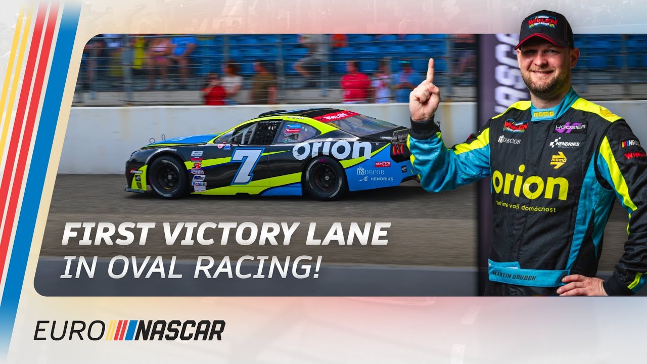 Martin Doubek scores maiden EuroNASCAR oval racing win | NASCAR Oval GP 2024 short highlights