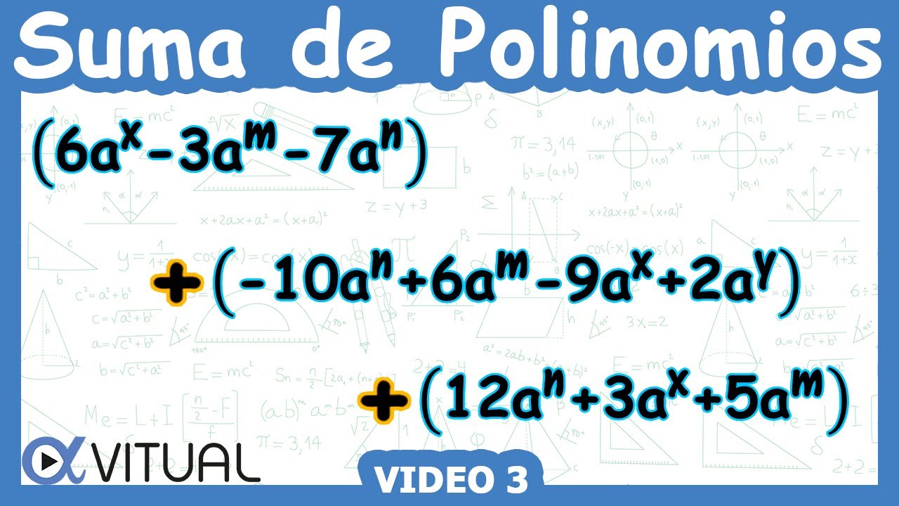 ➕ Suma de Polinomios | Video 3
