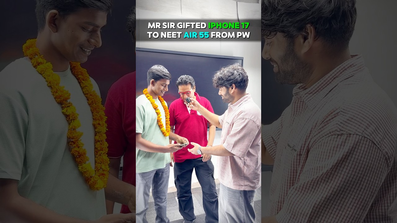 MR Sir Gifted iPhone 17 to PW NEET Topper 😱📱 | Emotional Moment ❤️