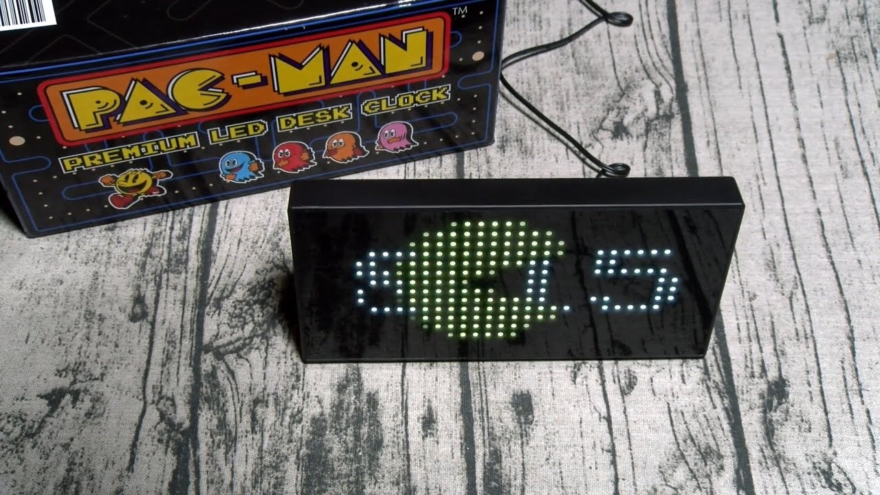 PAC-MAN Premium LED Desk Clock