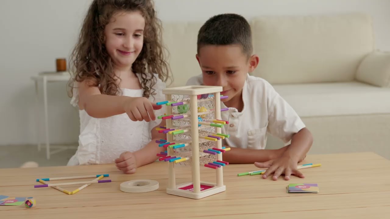 Nene Toys BALLFALL - Montessori Wooden Board Game for Kids Ages 3-9 – Educational Toy Motor Skills