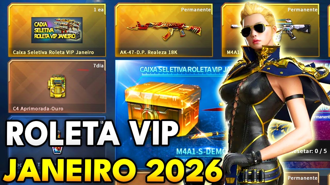 TENTEI A SORTE NA ROLETA VIP DE JANEIRO 2026! DEU BOM? (CROSSFIRE BR)