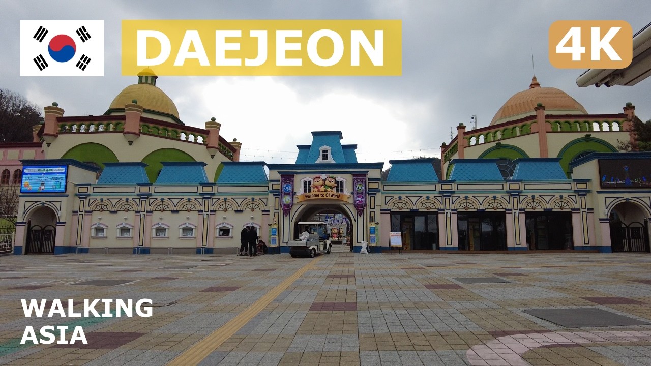 🇰🇷 South Korea, Daejeon: O World Amusement Park & Zoo Walking Day Tour - 4K