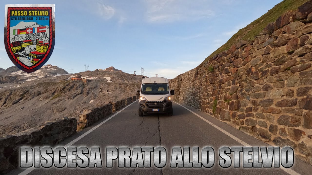 Passo dello Stelvio in camper - Discesa Prato allo Stelvio