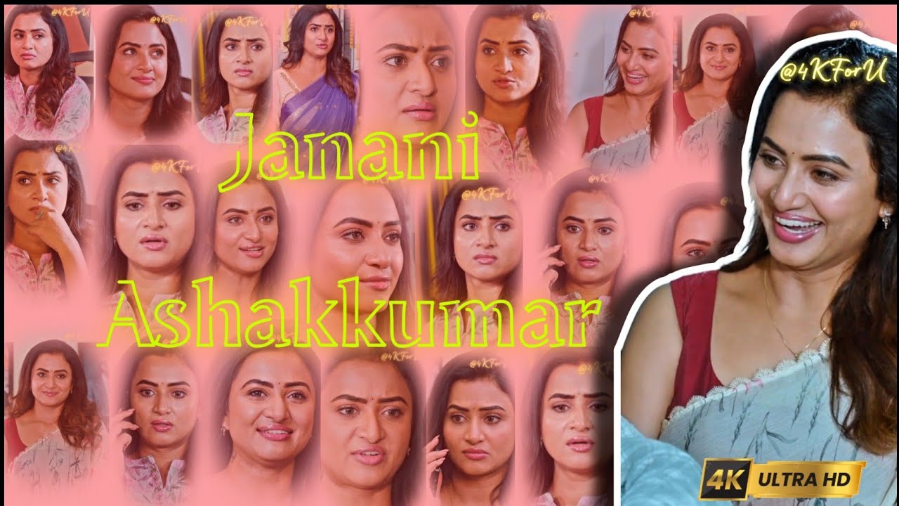 Janani Ashakkumar Hot Face Closeup Compilation 4k