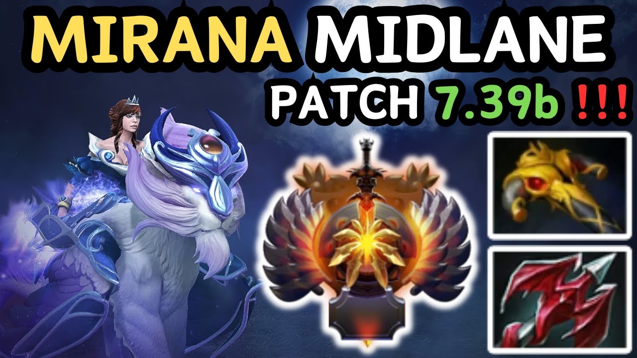 🔥 NEW PATCH 7.39b - IMMORTAL MIRANA Midlane Gameplay 🔥 Mirana Perspective - Dota 2