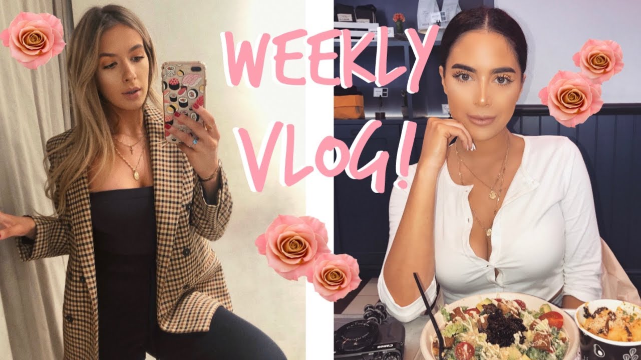 WEEKLY VLOG!  | COCKTAILS, LONDON + FILMING | Sophia and Cinzia