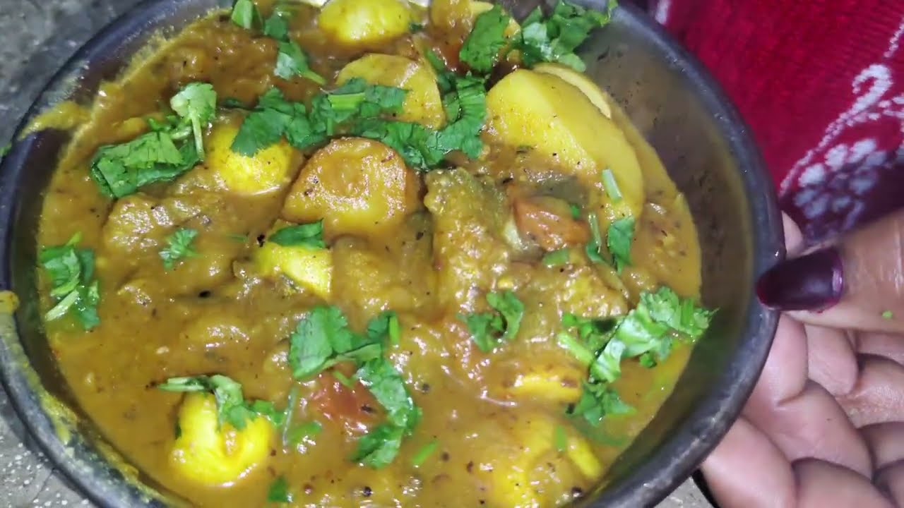 Baigan ka sbji #foryou #baigan #food #breakfastfood #cooking 
