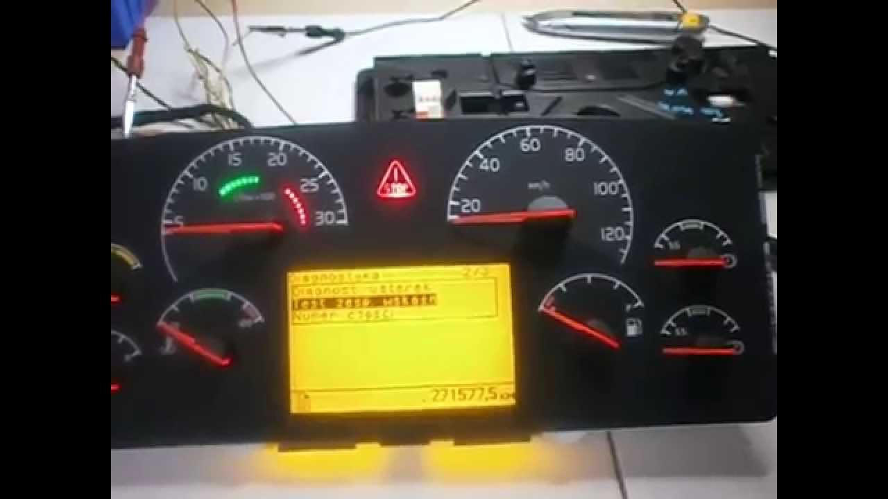 Volvo FH12 Naprawa licznika programowanie polskiego menue