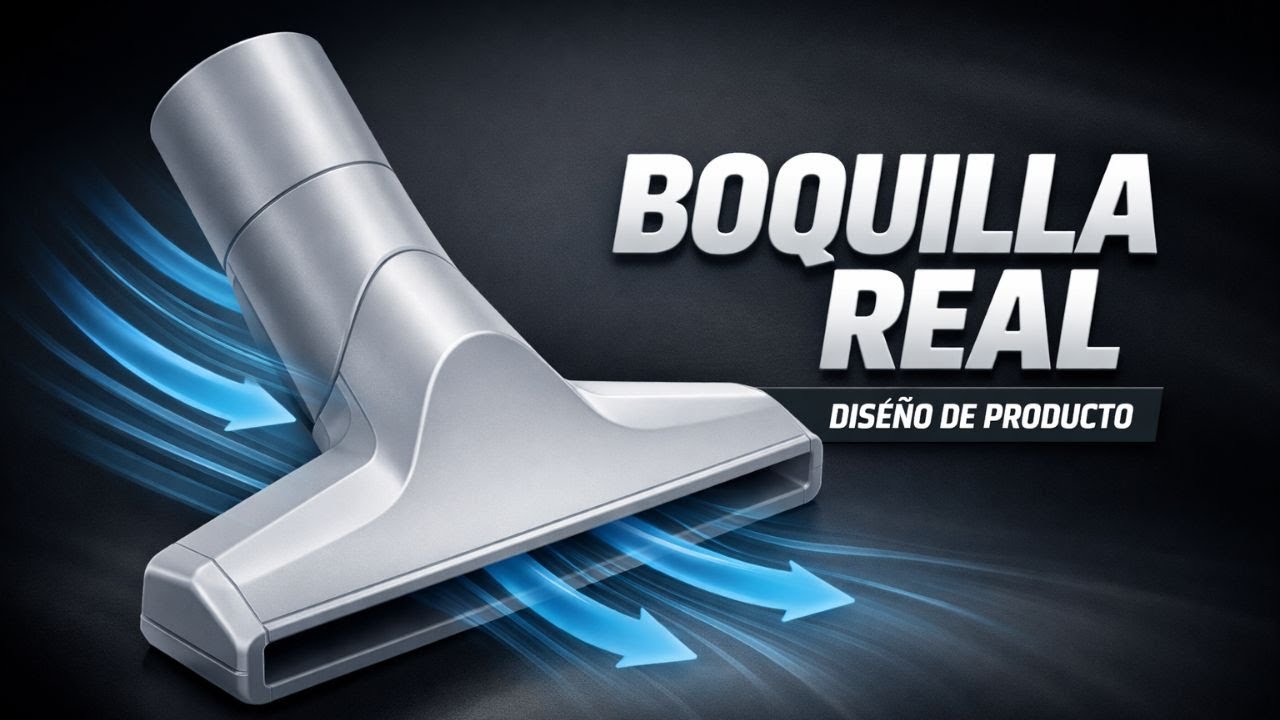 Diseño de una boquilla para aspiradora | Caso práctico de diseño de producto
