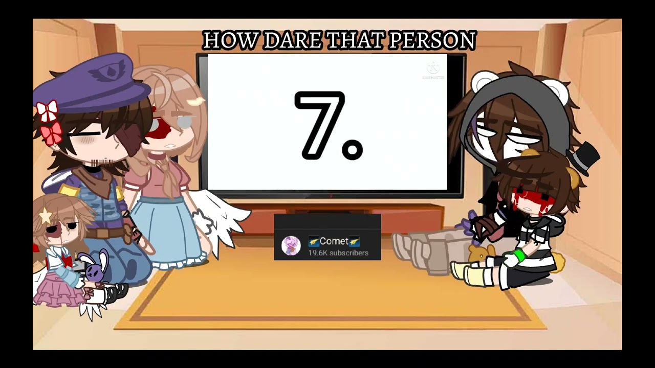 Aftons react to TOR | fnaf  | credit in video