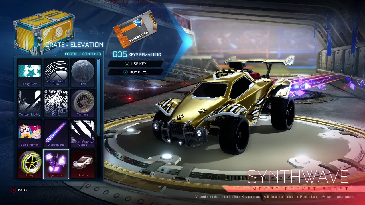 ALL ITEMS IN THE NEW ELEVATION CRATE! (ROCKET LEAGUE NEW CRATE SHOWCASE)