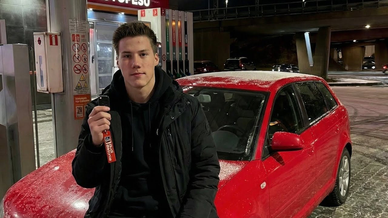 audi a3 покатушки в городе скользкая дорога