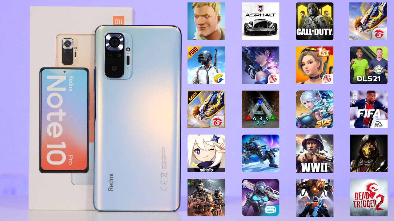 Game Test Xiaomi Redmi Note 10 Pro 6GB/128GB in 20 games Android Fortnite - PUBG - Call of Duty🔥