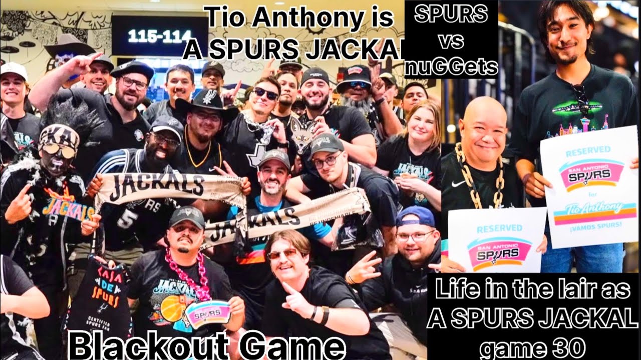 Life in the lair as a @SpursJackals SPURS vs nuGGets game 30 #spursjackals #blackout #lair #wemby #1
