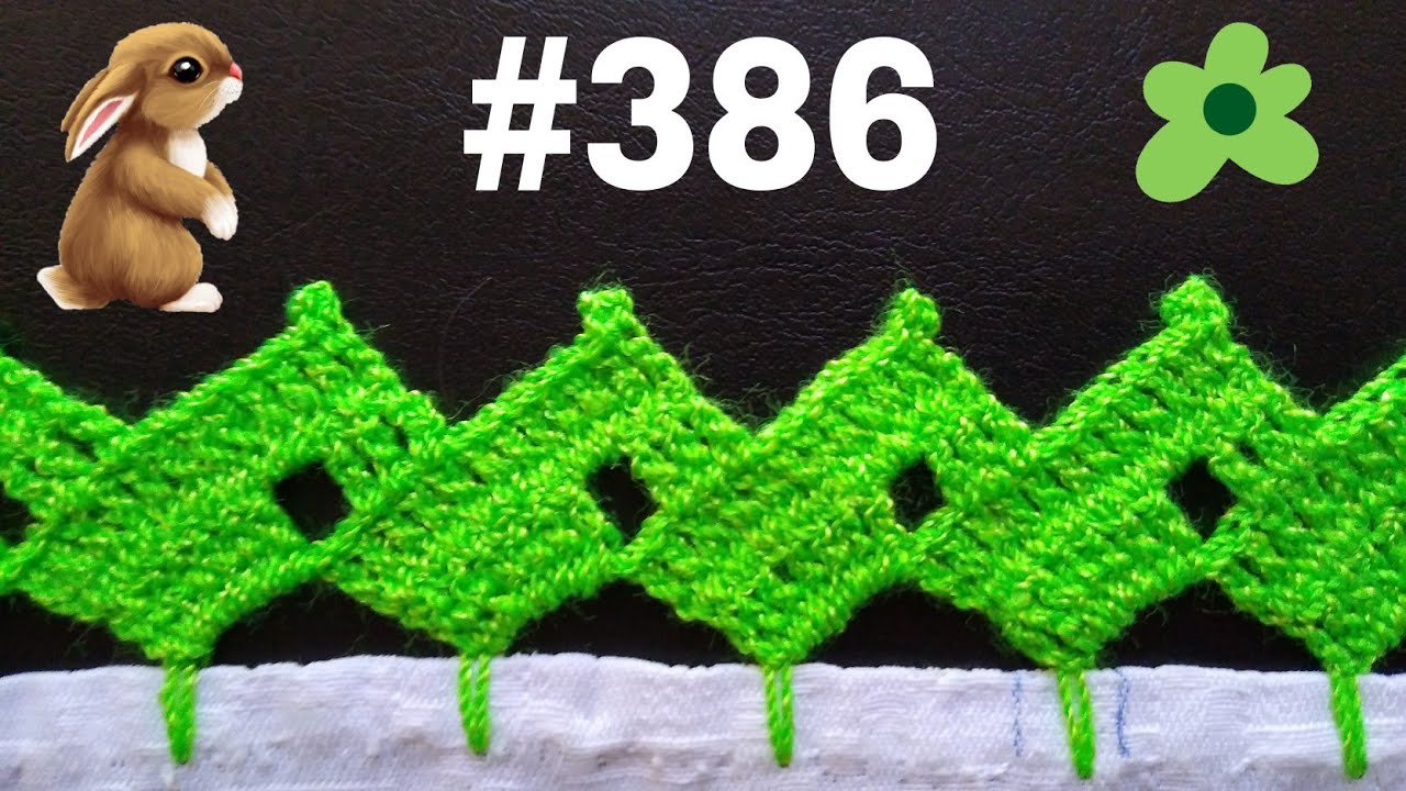 Orilla para servilleta muy fácil de realizar #386