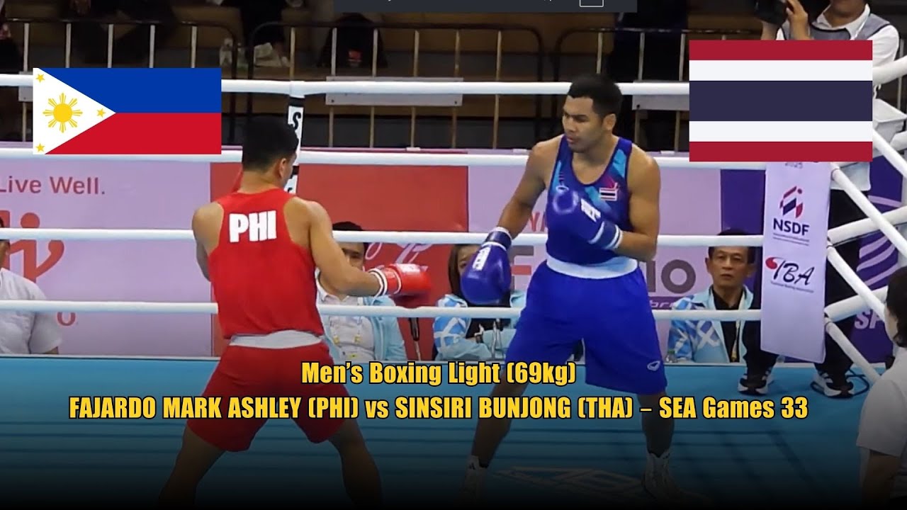 Men&rsquo;s Boxing Light (69kg) FAJARDO MARK ASHLEY (PHI) vs SINSIRI BUNJONG (THA) &ndash; SEA Games 33