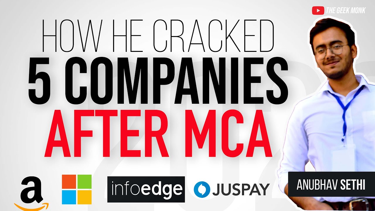How He Cracked 5 Companies After MCA 😱🔥 | FAANG Companies 😎