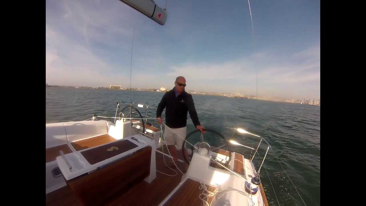 Beneteau Oceanis 38 walk through and sailing San Diego