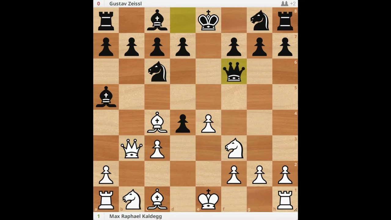 Queen Sacrifice chess miniature | Kaldegg vs Zeissl 1903 #chess #chessplayer