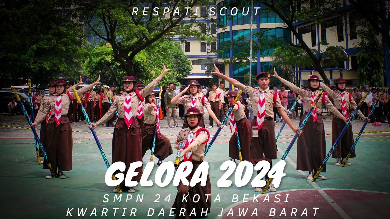 Juara Utama 2 LKBBT, Danton terbaik 3, Juara PBB 2, Vafor 2, Seragam 2 SMPN 24 Bekasi @gelora upb