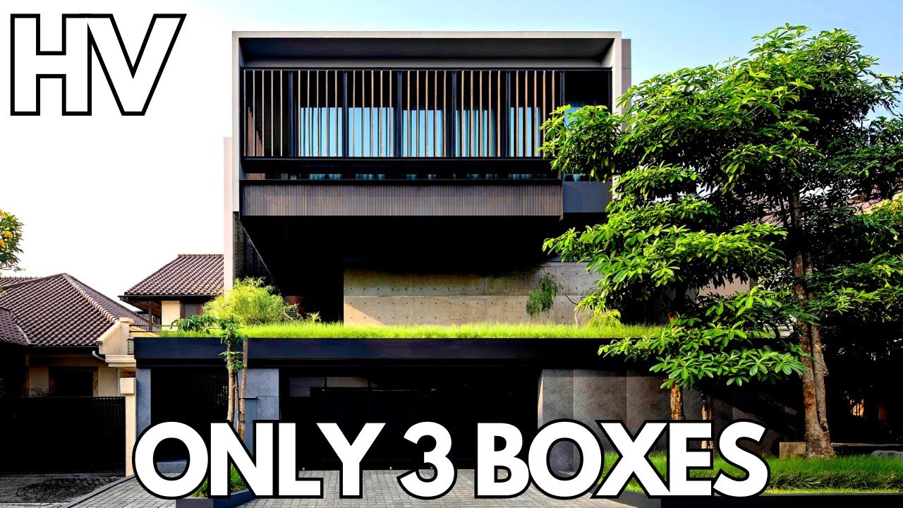 Only 3 boxes stacked to form this house