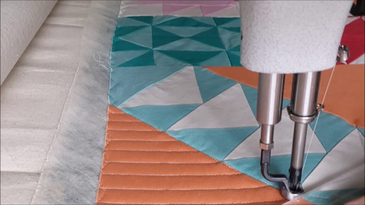Machine Quilting Modern Building Blocks Quilt by Natalia Bonner