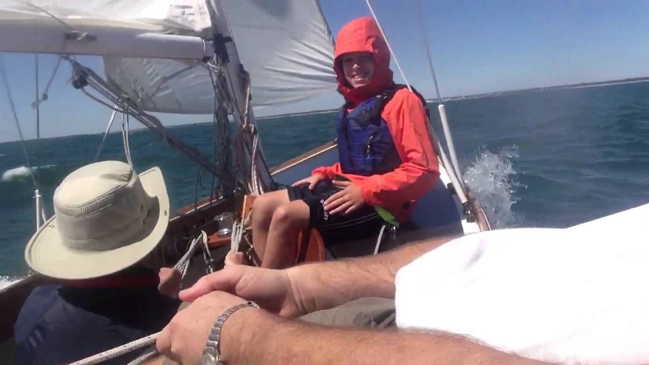 Sailing out of Bass River on a Tofinou 7