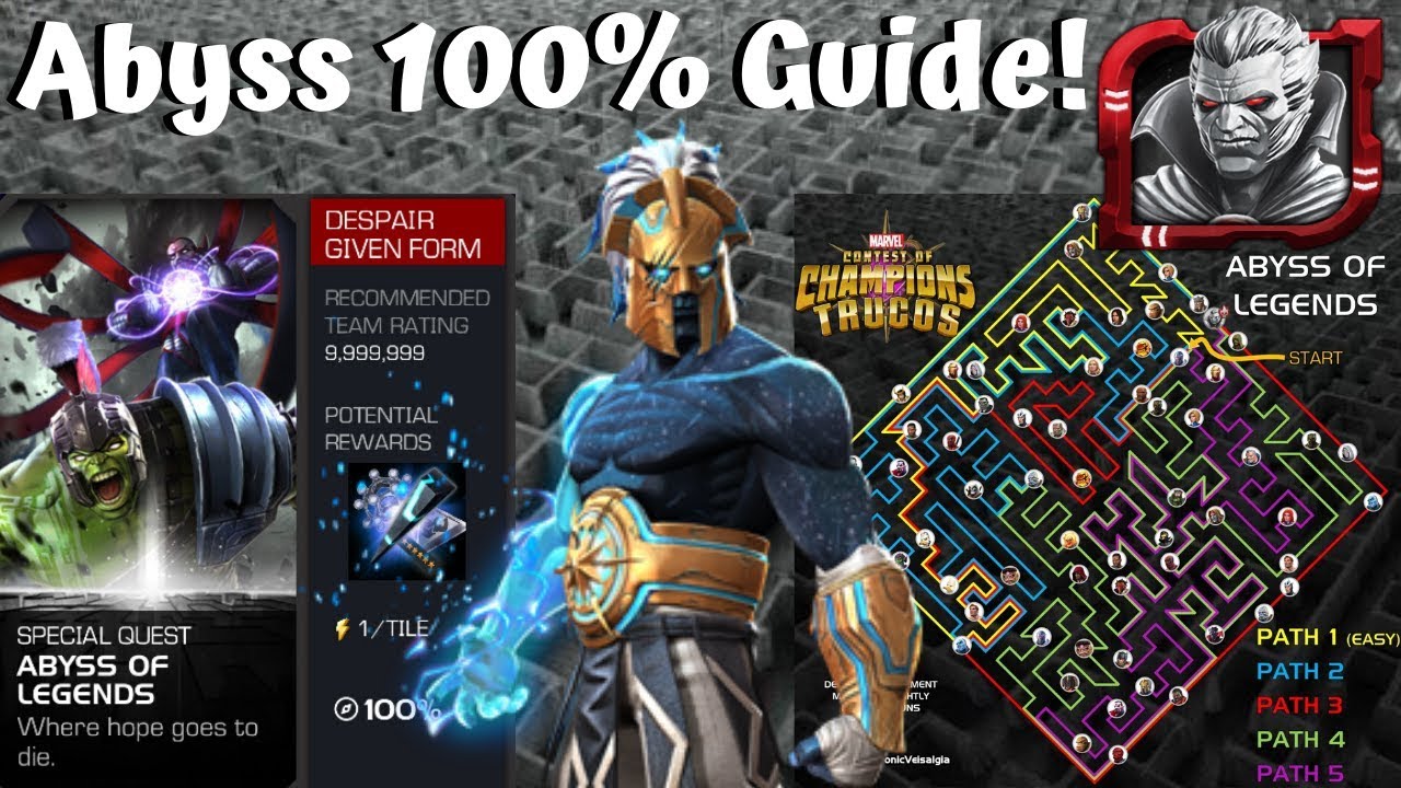 Abyss of Legends 100% Guide! Tips and Tricks! - Marvel Contest of Champions