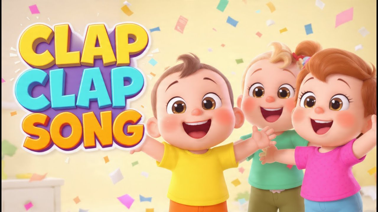 Clap 👏 Wiggle 💃 Jump 🤸 | Super Fun Action Song for Kids & ToddlersClap Clap Song