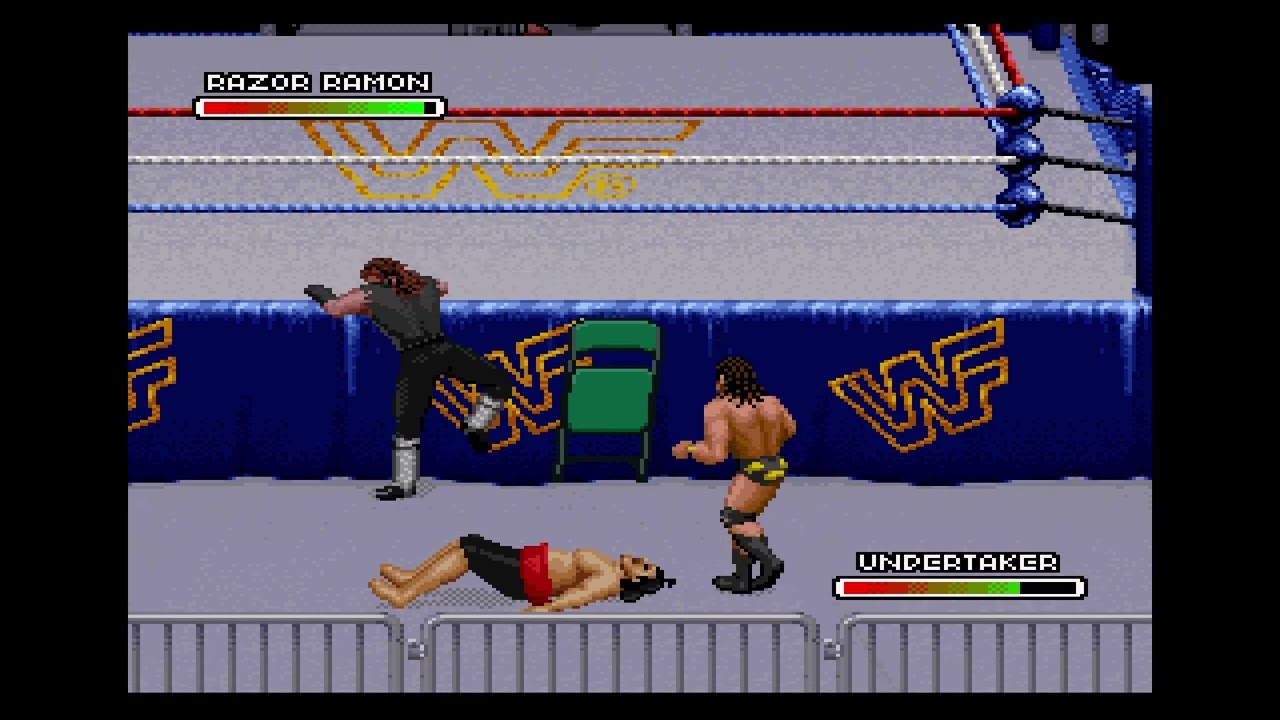 WWF Royal Rumble - Razor Ramon/Shawn Michaels vs Undertaker/Yokozuna(SNES)