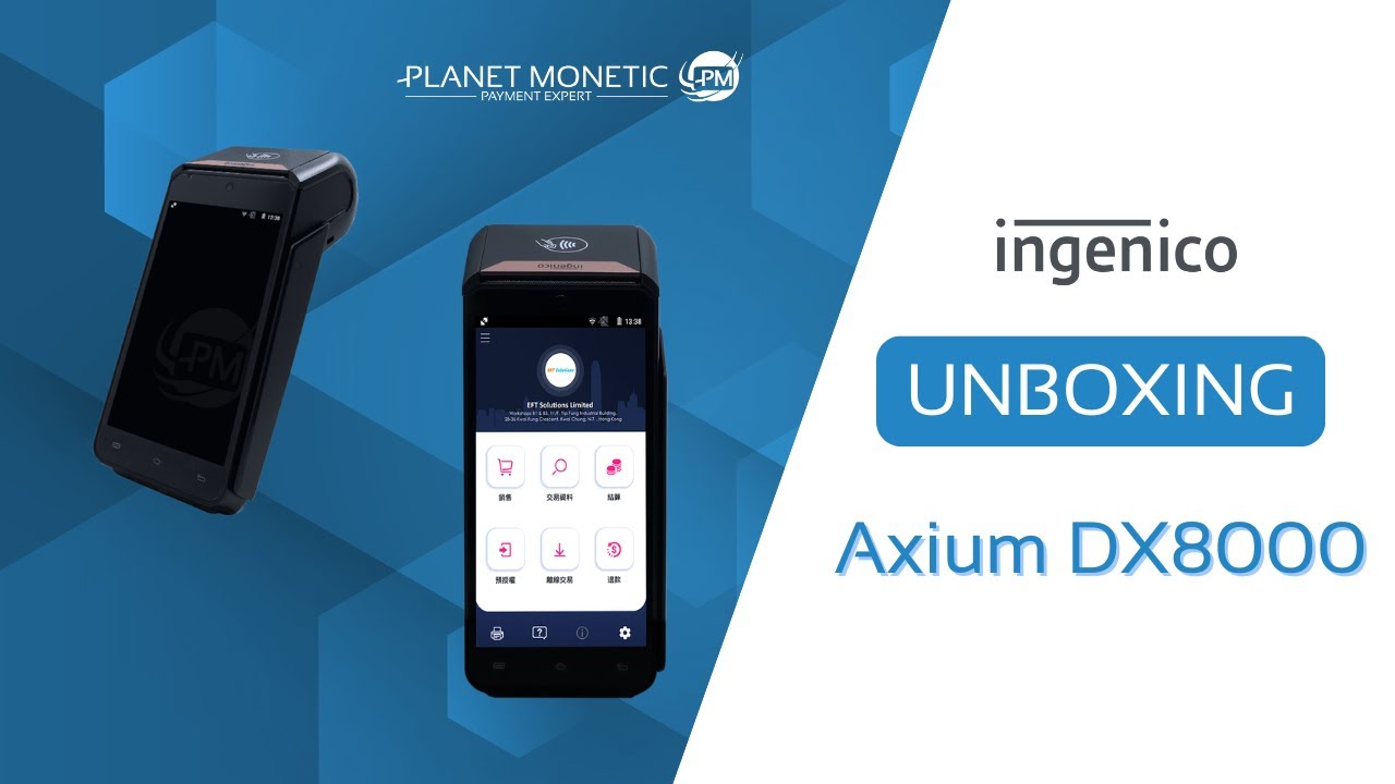 Terminal de paiement portable Ingenico Axium DX8000