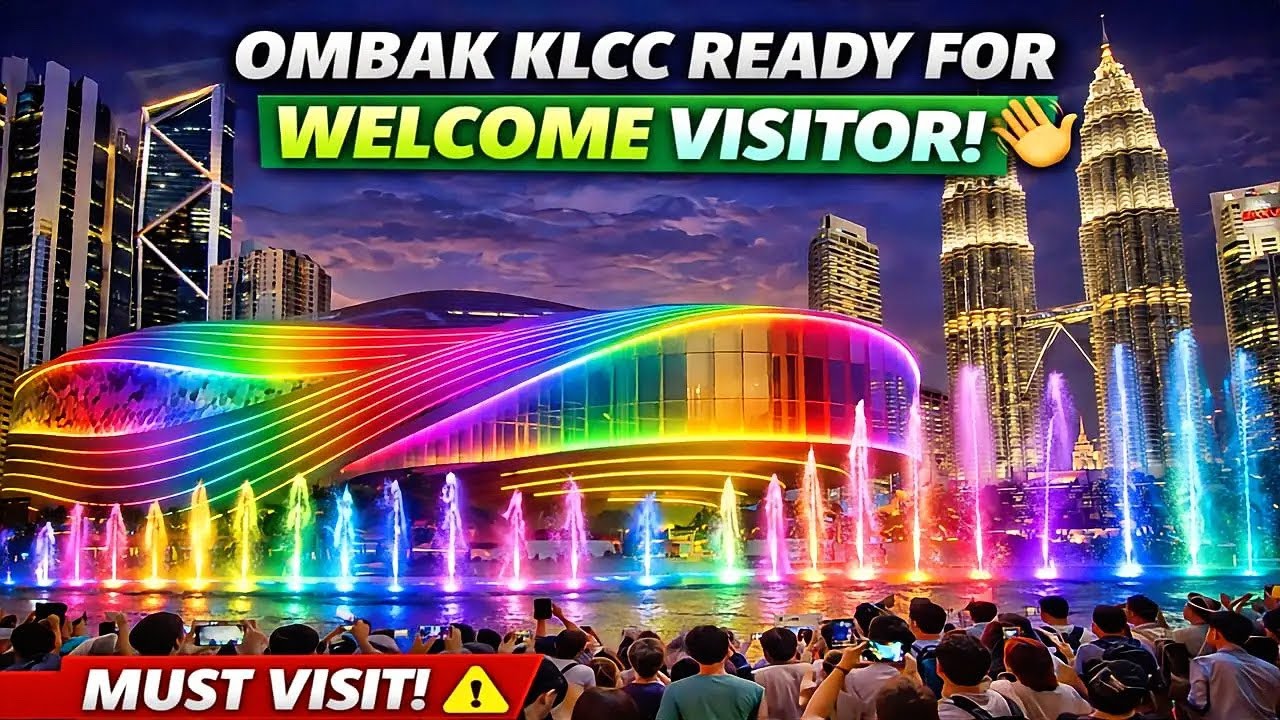 Ready To Welcome For  Visitors Ombak KLCC! Magical View  Of Night Walking 🚶‍♀️Tour 2026 🇲🇾😳😱🔥
