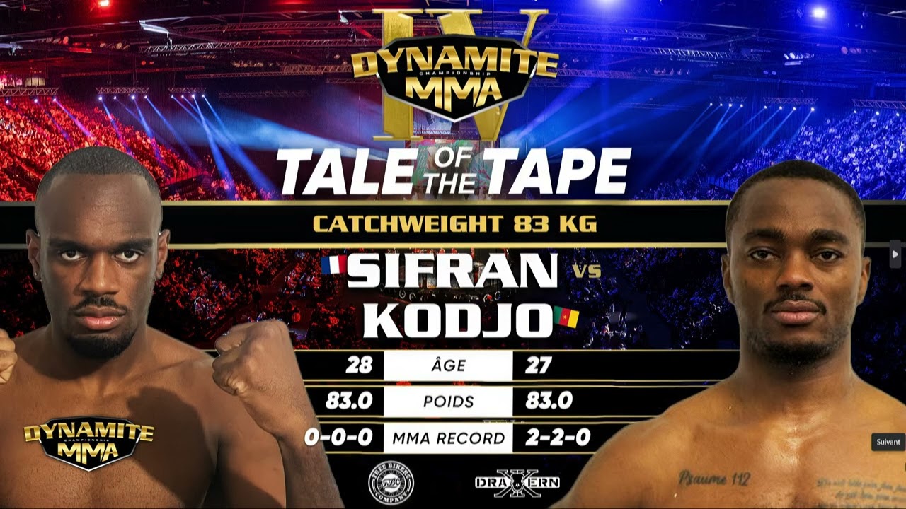 DYNAMITE MMA IV - William SIFRAN VS Bowel KODJO