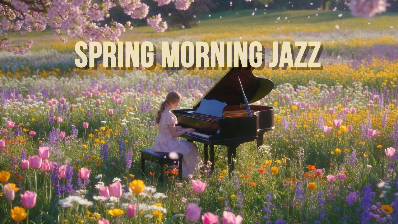 Start Your Day with Positive Vibes 🌸 Energizing Spring Morning Piano Jazz